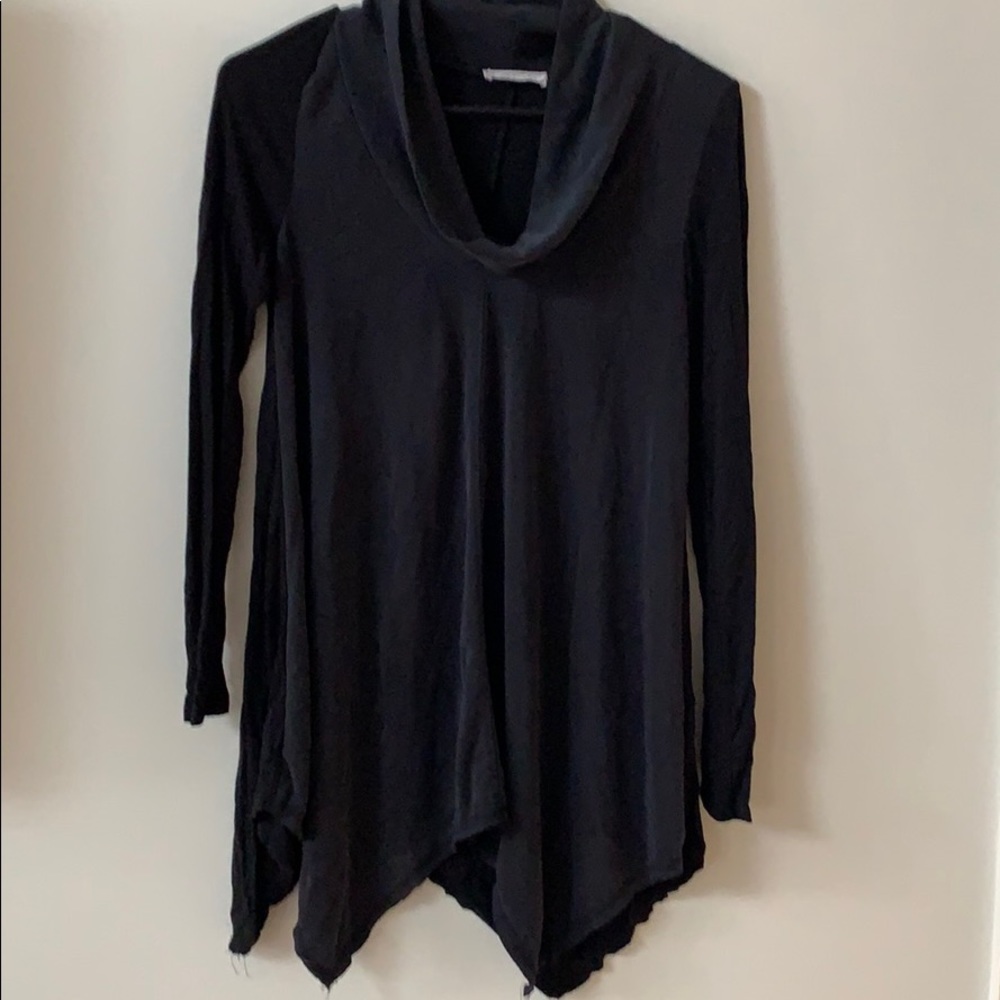 Black turtleneck sweater